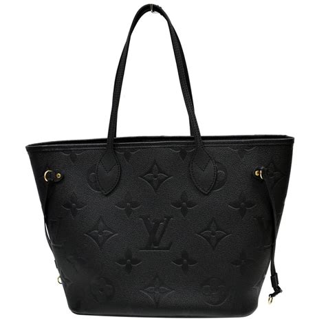 louis vuitton black tote neverfull.